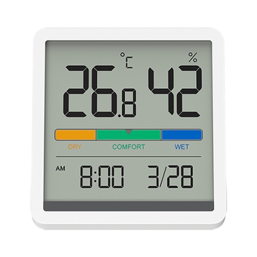 

Xiaomi Miiiw Silent Indoor Temperaturer And Humidity Clock with Large 3.34 inch LCD Screen(White)