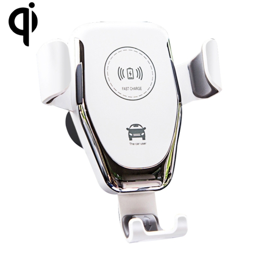 

Car Air Outlet Bracket Wireless Charger Qi Standard Wireless Charger(White)