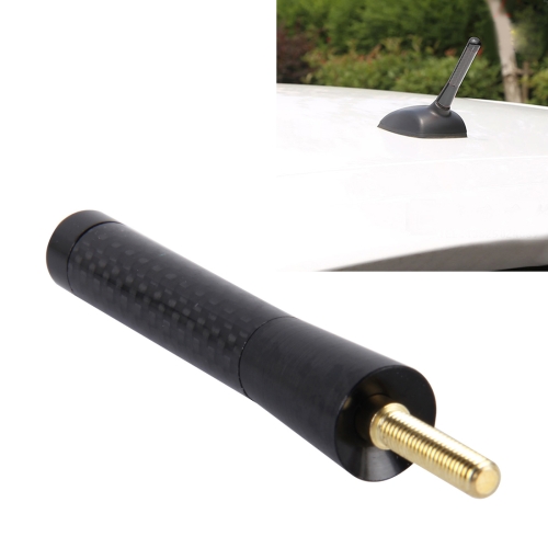 

Carbon Fiber Aluminum Short Antenna Polished Universal Screws Base(Medium Size) (Black)
