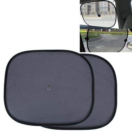 

2 PCS Car Window Foldable Shade for Side Blocks UV Rays with Suction Cups