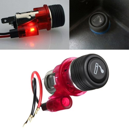 Encendedor Para Auto Tipo Europeo Completo Con Luz 12 V