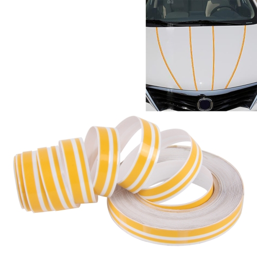 

12mm × 9.8m Car Self Adhesive Decorative Stripe Tape Line(Yellow)