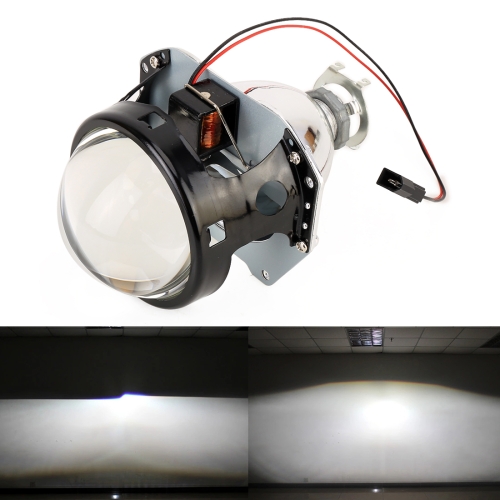 

IPHCAR H1 3.0 inch Car Double Light Bi-Xenon Projector Lens Headlight without Light Bulb for Right Driving