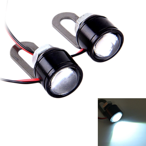 2 piezas de luz LED de ojos de águila de 12 V 3 W para motocicleta,