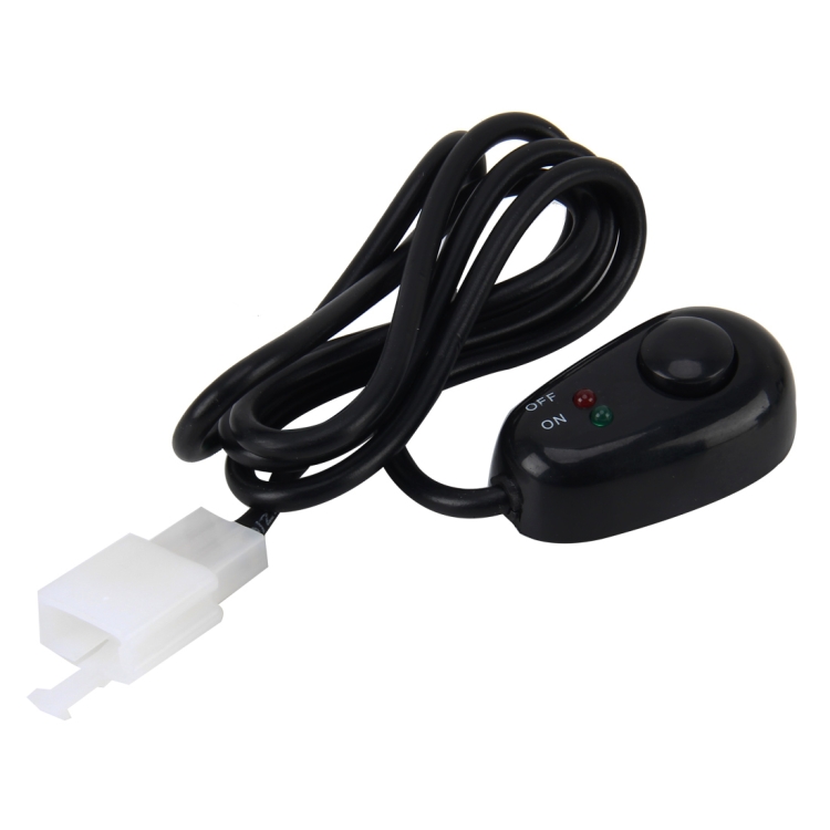 

Car Truck Boat Switch Toggle Light Switch 3Pins DC12/24V Car Auto Universal DIY 3 Pin Drop-shaped Switch OFF-ON Push Button with Red and Green Indicator Light, Cable Length: 90cm