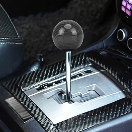 

Universal Vehicle Car Shifter Cover Manual Automatic Carbon Fiber Ball Gear Shift Knob (Black)