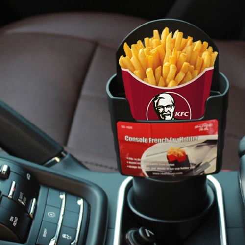 Universal Car French Fry Drink Can Plastic Stand Holder