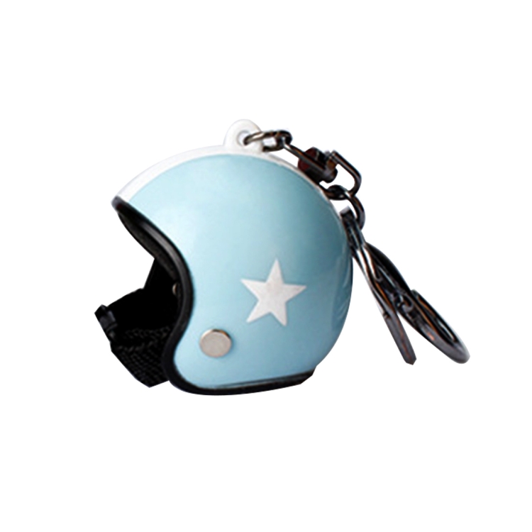 

Car Key Chain Pentagon Models Motorcycle Hat Knight Safety Helmet Keychain Car Bag Small Pendant, Random Color Delivery