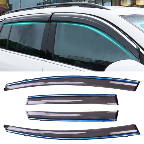 4 PCS Window Sunny Rain Visors Awnings Sunny Rain Guard for Honda