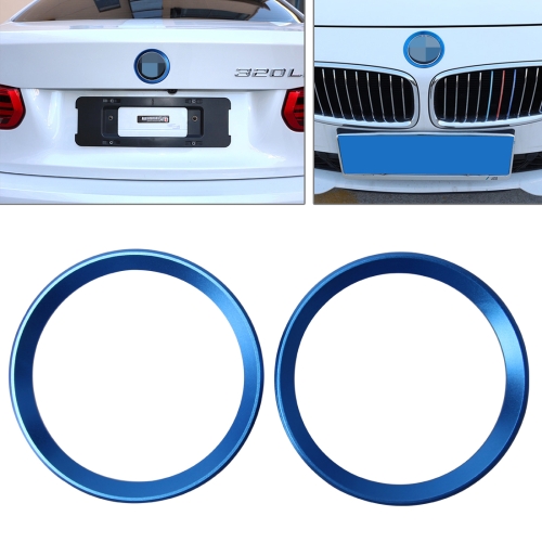 2 PCS Auto Logo dekorative Kreis Lenkrad Dekoration Ring Aufkleber Logo Auto  Styling Modifikation Auto vorne