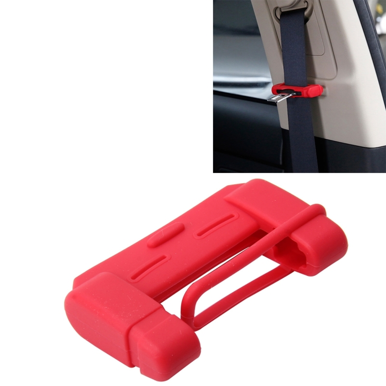 

Universal Adjustable Car Seat Belt Buckle Plug Protective Cover Case(Red)