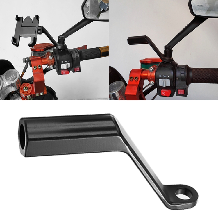 

Motorcycle Rear View Mirror Aluminum Alloy Bracket, Random Color Delivery