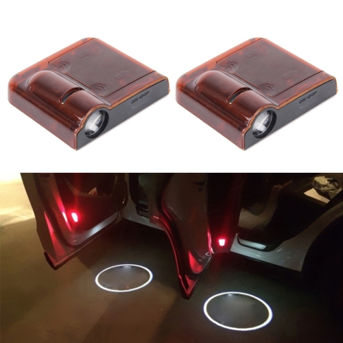 

2 PCS LED Ghost Shadow Light, Car Door LED Laser Welcome Decorative Light, Display Logo for Audi Car Brand(Red)