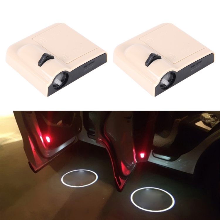 Parti per auto MIVISO 2 pezzi auto senza fili porta LED benvenuto proiettore laser luce fantasma