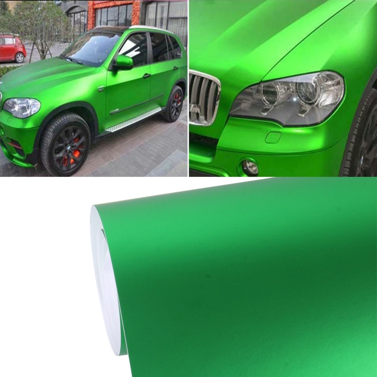 

1.52m × 0.5m Ice Blue Metallic Matte Icy Ice Car Decal Wrap Auto Wrapping Vehicle Sticker Motorcycle Sheet Tint Vinyl Air Bubble Free(Green)