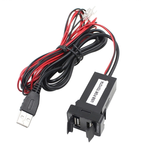 Car DC12V 2.1A Dual USB Charger Audio Port Interface for Toyota with Audio USB, Size: 58x40x20mm