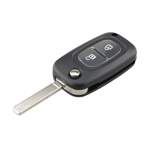 Für RENAULT Clio / Megane / Kangoo / Modus Auto-Taste Ersatz 2 Tasten Auto- Schlüssel-Etui mit faltbarem