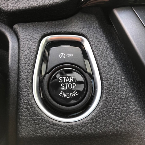 

Car Engine Start Key Push Button Cover for BMW G / F Chassis, with Start and Stop (Black)
