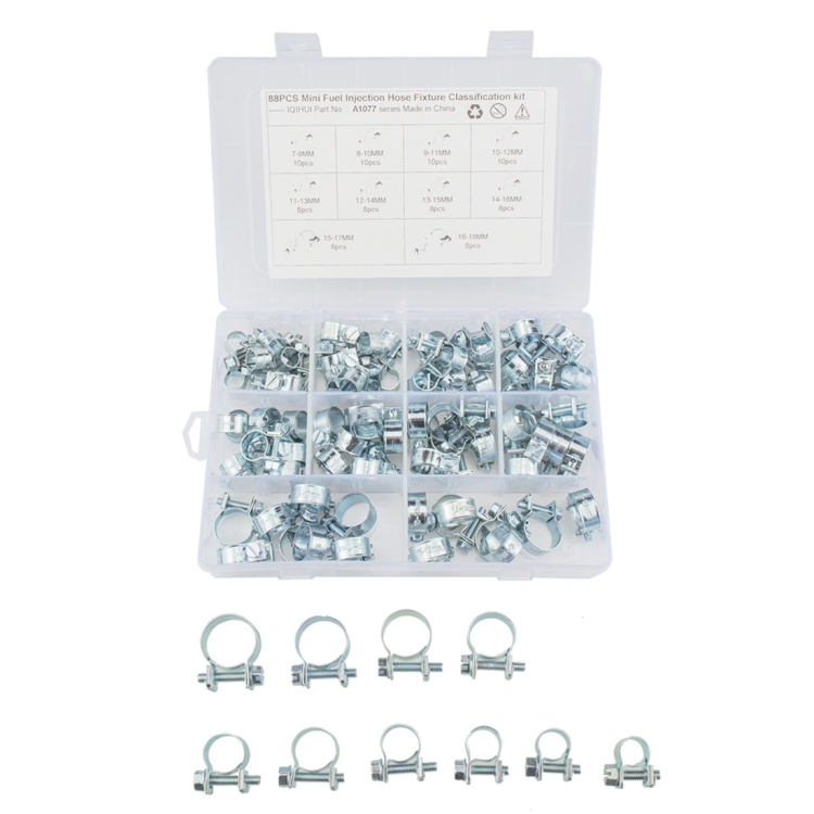 Other Parts & Accessories 88 PCS Mini Fuel Injection Style Hose Clamp