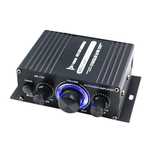 AK170 Coche Mini amplificador HIFI Audio DC 12V