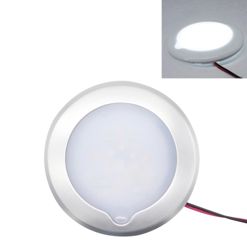 

DC 9-30V 4.5W 3000-3300K IP67 Marine RV Dimmable 150mm LED Dome Light Ceiling Lamp, with Touch Control (White Light)