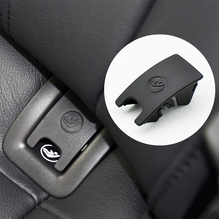 

Car Rear Children Seat Isofix Cover for Audi A6 2013-2018 (Black)