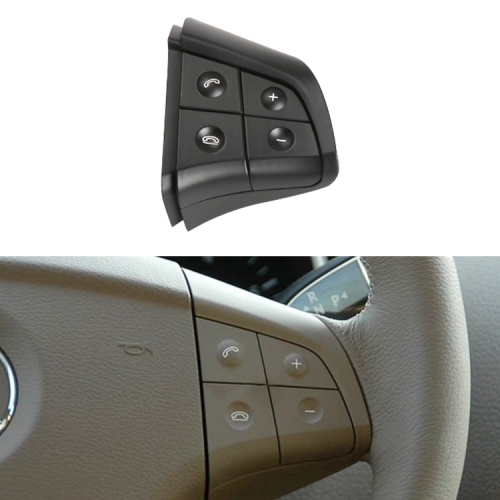 Auto Right Side 4-Button Lenkradschalter Schalter Tasten 1648200110 für  Mercedes-Benz W164, linke Fahren (schwarz)