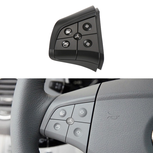 

Car Left Side 5-button Steering Wheel Switch Buttons Panel 1648200010 for Mercedes-Benz W164, Left Driving (Black)