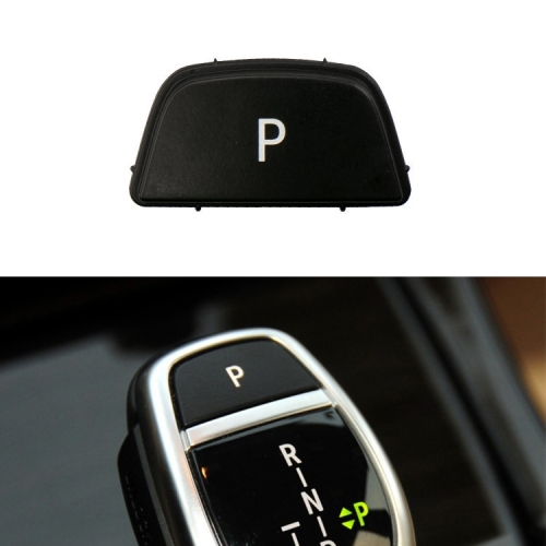 

Car Gear Lever Auto Parking Button Letter P Cap for BMW 3 Series F30 2012-2019, Left Driving(Black)