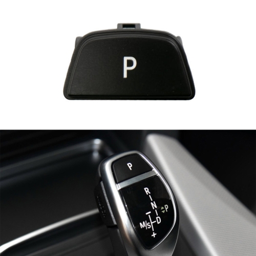 

Car Gear Lever Auto Parking Button Letter P Cap for BMW X5 X6 2013-, Left Driving (Black)