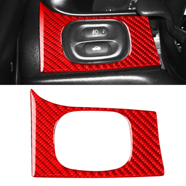 

Carbon Fiber Car Headlight Switch Panel Sticker for Chevrolet Corvette C5 1998-2004 (Red)
