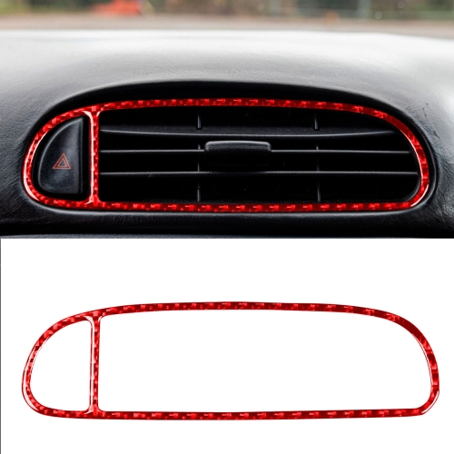 

Carbon Fiber Car Air Outlet Sticker for Chevrolet Corvette C5 1998-2004, Left Drive(Red)