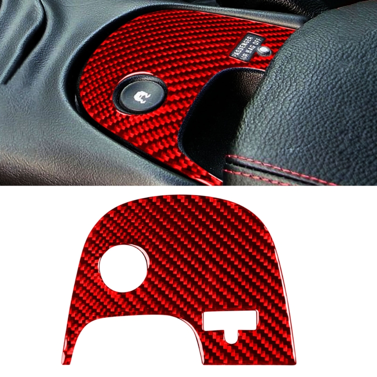 

Carbon Fiber Car Lower Console Sticker for Chevrolet Corvette C5 2000-2004, Left Drive (Red)