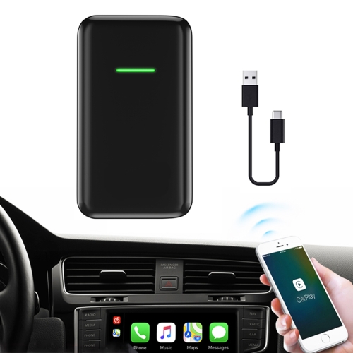 

Original Car Wired to Wireless iOS Carplay Module Auto Smart Phone Carplay USB Navigation(Black)