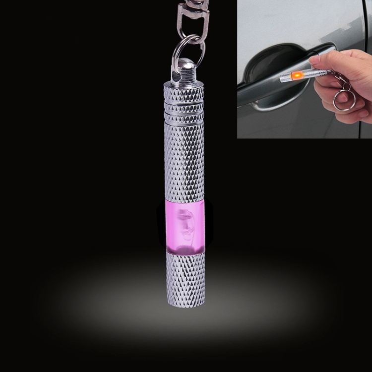 

Car Copper LED Neon Lamp Anti-static Keychain Static Elimination Rod (Purple)