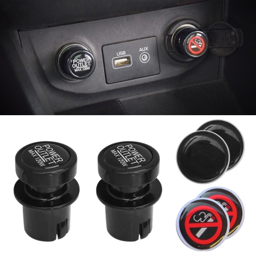 

2 PCS / Set Car Cigarette Lighter Dust Cover Plug