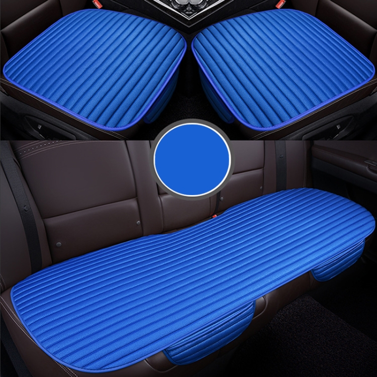 3 in 1 Car Seat Cushion ฟรี Binding Half Inclusive Seat Mat Set (สีน้ำเงิน)