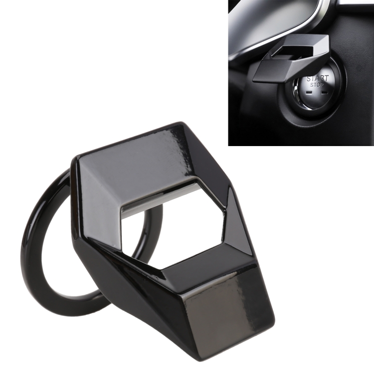 

Car Engine Start Key Push Button Protective Cover (Black)