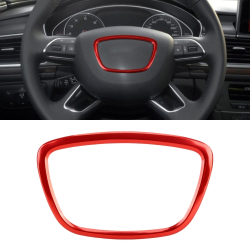 Décoration d'autocollant de garniture de couverture d'anneau de volant  automatique de voiture pour Audi (