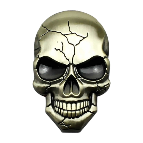 

Three-dimensional Devil Skull Metal Car Sticker (Bronze)