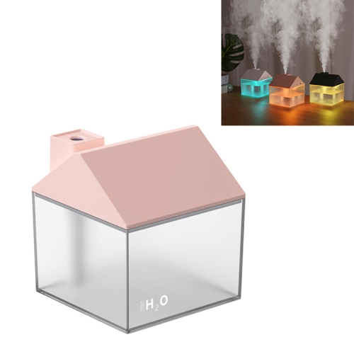 

Car Small House 3 in 1 USB Humidifier + Fan + Night Light(Pink)