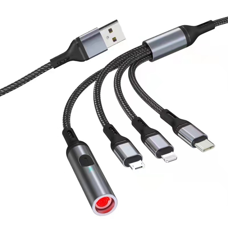 

4 in 1 6A Fast Charging Data Cable Multifunctional Cigarette Lighter