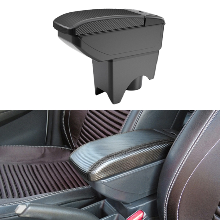 

Car Center Armrest Box Carbon Fiber Leather Type for BMW mini Cooper 2022 (Black)