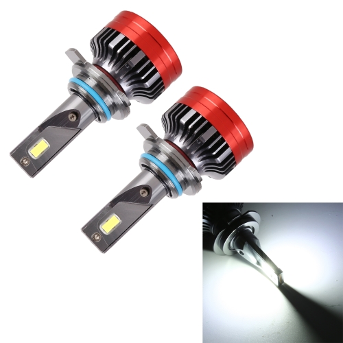 

K10 1 Pair 9012 DC12V / 65W / 6000K / 6500LM Car LED SMD-3750 Lamp Bead Headlight