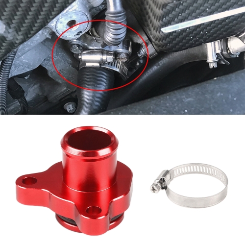 

Car Water Hose Joint Pipe Adaptor with Clamps 11537541992 for BMW 335i (Red)