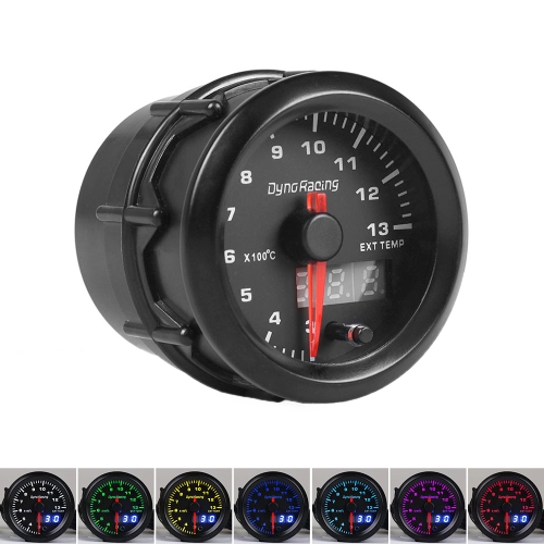 

Car Universal 52mm Digital Display LED LCD Colorful Exhaust Temperature Gauge