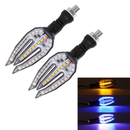 

Motorcycle Turn Signal Light DC12V 1W 33LEDs SMD-3528 Lamp Beads (Blue Light)