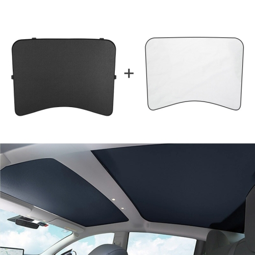 

Car Roof Sunshade, Style: Rear Window Half Cover for Tesla Model 3 (Black)