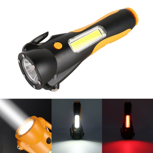 

Multifunctional Portable LED Flashlight Seatbelt Cutter Hammer