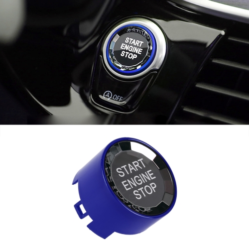

Car Crystal One-key Start Button Switch for BMW, with Start and Stop A Style (Blue)